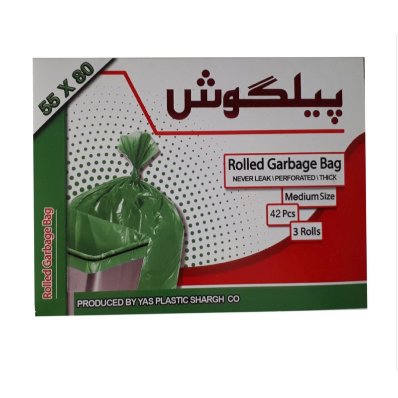 کیسه زباله پیلگوش مدل 03 بسته 42 عددی کیسه زباله پیلگوش مدل 03 بسته 42 عددی