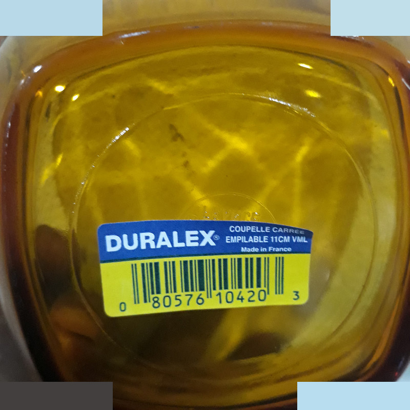 پیاله دورالکس مدل 4گوش بسته 6 عددی