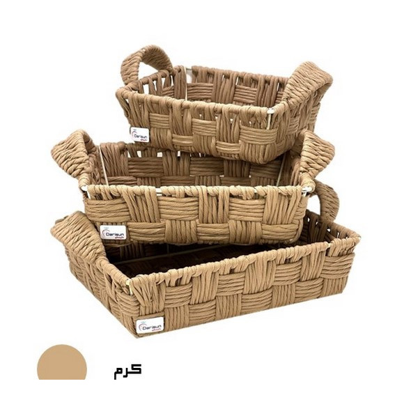 سبد آشپزخانه داریسان مدل S160 مجموعه 3 عددی سبد آشپزخانه داریسان مدل S160 مجموعه 3 عددی