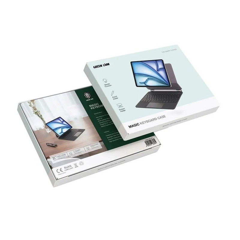 کیف کلاسوری کیبورد دار گرین لاین مدل Magic مناسب برای تبلت اپل iPad Air 13 (2024) / iPad Pro 12.9 (3rd Gen to 6th Gen) کیف کلاسوری کیبورد دار گرین لاین مدل Magic مناسب برای تبلت اپل iPad Air 13 (2024) / iPad Pro 12.9 (3rd Gen to 6th Gen)