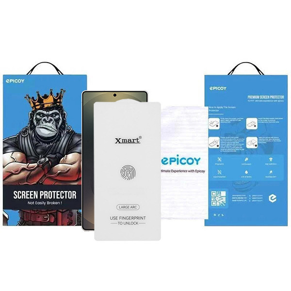 محافظ صفحه نمایش اپیکوی مدل Xmart 3D Large ARC مناسب برای گوشی موبایل سامسونگ Galaxy S25 Ultra محافظ صفحه نمایش اپیکوی مدل Xmart 3D Large ARC مناسب برای گوشی موبایل سامسونگ Galaxy S25 Ultra