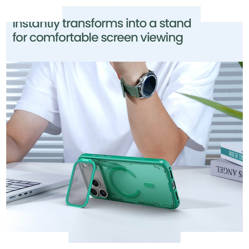 کاور نیلکین مدل Iceblade Prop Frame Transparent Lens Magnetic مناسب برای گوشی موبایل اپل iPhone 17 Pro کاور نیلکین مدل Iceblade Prop Frame Transparent Lens Magnetic مناسب برای گوشی موبایل اپل iPhone 17 Pro