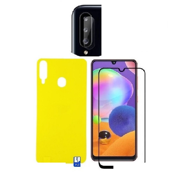 محافظ صفحه نمایش آتوچبو مدل FUL مناسب برای گوشی موبایل سامسونگ Galaxy A20s به همراه محافظ پشت گوشی و محافظ لنز دوربین محافظ صفحه نمایش آتوچبو مدل FUL مناسب برای گوشی موبایل سامسونگ Galaxy A20s به همراه محافظ پشت گوشی و محافظ لنز دوربین