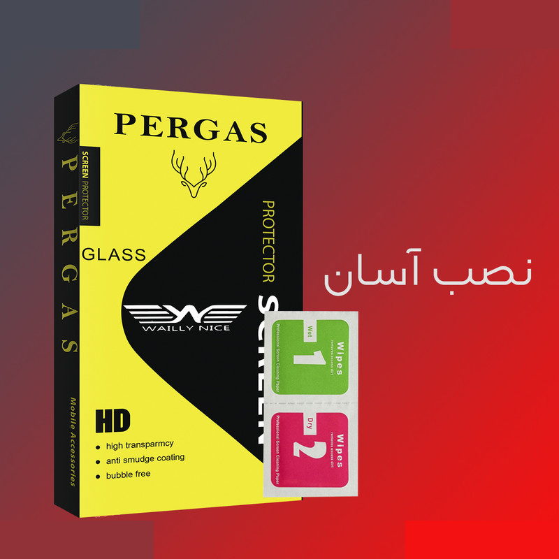 محافظ صفحه نمایش شیشه ای وایلی نایس مدل Pergas Glass MIX مناسب برای گوشی موبایل ال جی W41 Plus محافظ صفحه نمایش شیشه ای وایلی نایس مدل Pergas Glass MIX مناسب برای گوشی موبایل ال جی W41 Plus