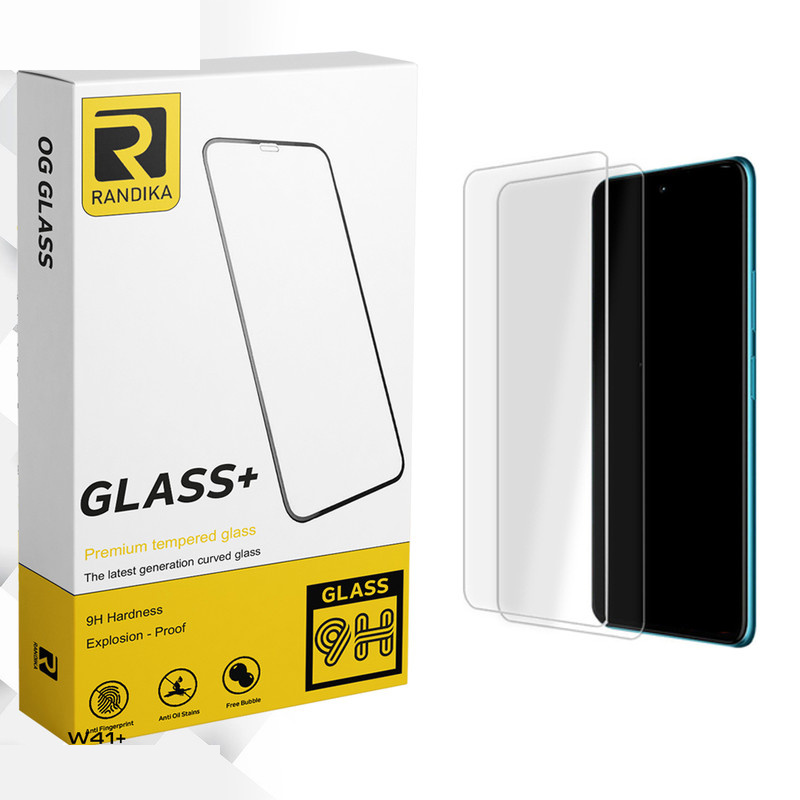 محافظ صفحه نمایش شیشه ای راندیکا مدل Randika Glass MIX مناسب برای گوشی موبایل ال جی W41+ بسته دو عددی محافظ صفحه نمایش شیشه ای راندیکا مدل Randika Glass MIX مناسب برای گوشی موبایل ال جی W41+ بسته دو عددی