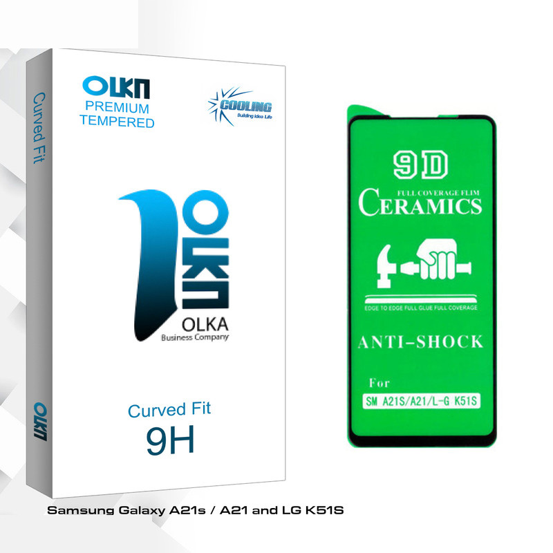 محافظ صفحه نمایش سرامیکی کولینگ مدل Olka glass مناسب برای گوشی موبایل سامسونگ Galaxy A21s / A21 / ال جی K51S محافظ صفحه نمایش سرامیکی کولینگ مدل Olka glass مناسب برای گوشی موبایل سامسونگ Galaxy A21s / A21 / ال جی K51S