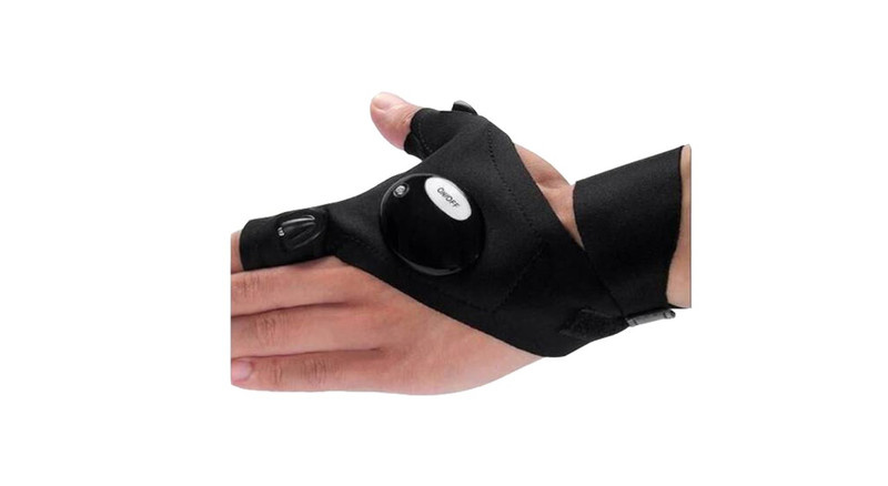 دستکش چراغ قوه دار نقره ترمه مدل Glovelite دستکش چراغ قوه دار نقره ترمه مدل Glovelite