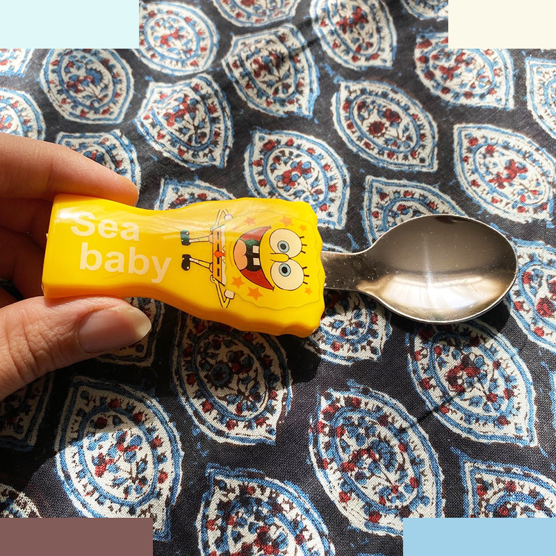 قاشق کودک مدل باب اسفنجی قاشق کودک مدل باب اسفنجی