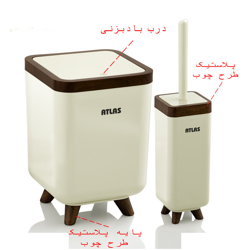 ست سرویس بهداشتی 6 تکه اطلس مدل چوب ژیوار ست سرویس بهداشتی 6 تکه اطلس مدل چوب ژیوار