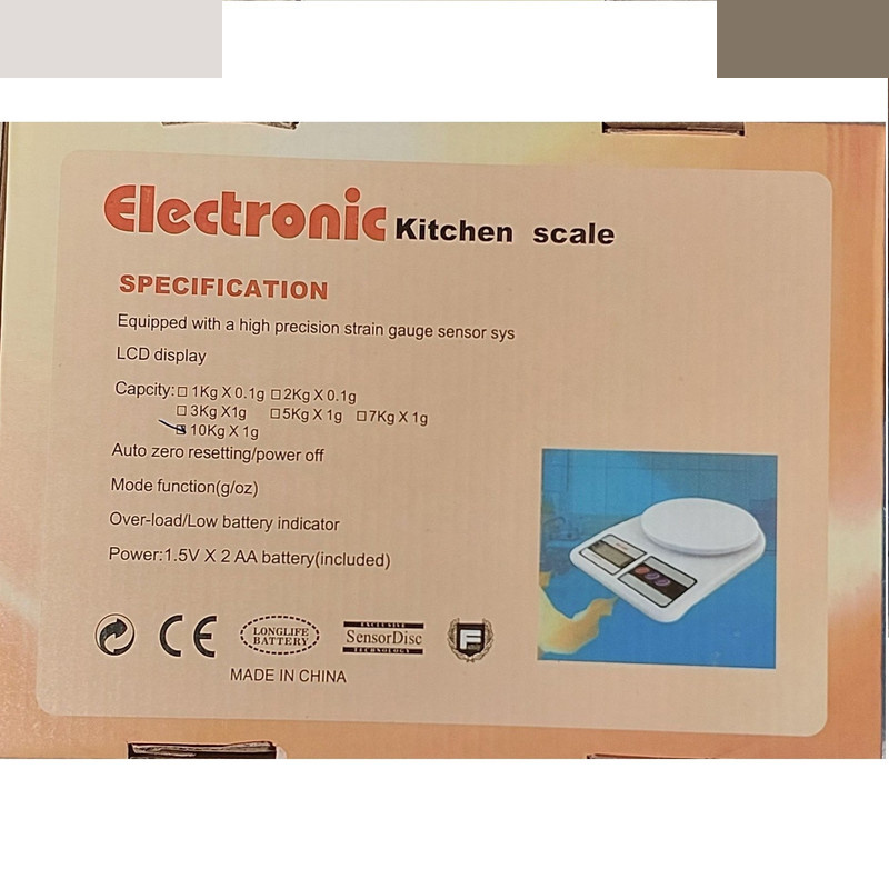 ترازوی آشپزخانه مدل SF-400 کد 10-0 ترازوی آشپزخانه مدل SF-400 کد 10-0