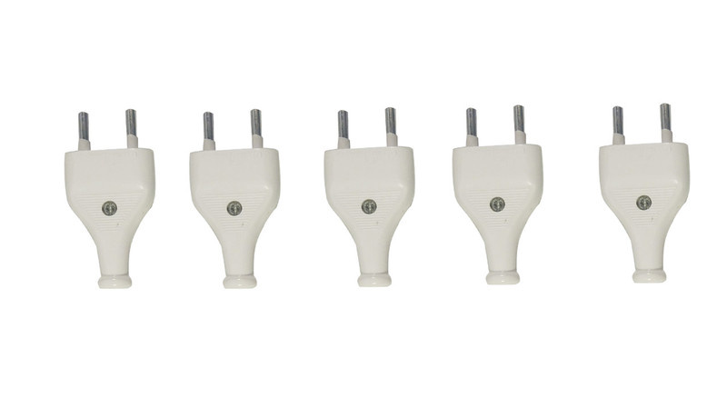دوشاخه برق الکترو فراز کد White بسته 5 عددی