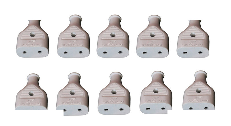 دو شاخه مادگی فراز الکتریک کد White بسته 10 عددی دو شاخه مادگی فراز الکتریک کد White بسته 10 عددی