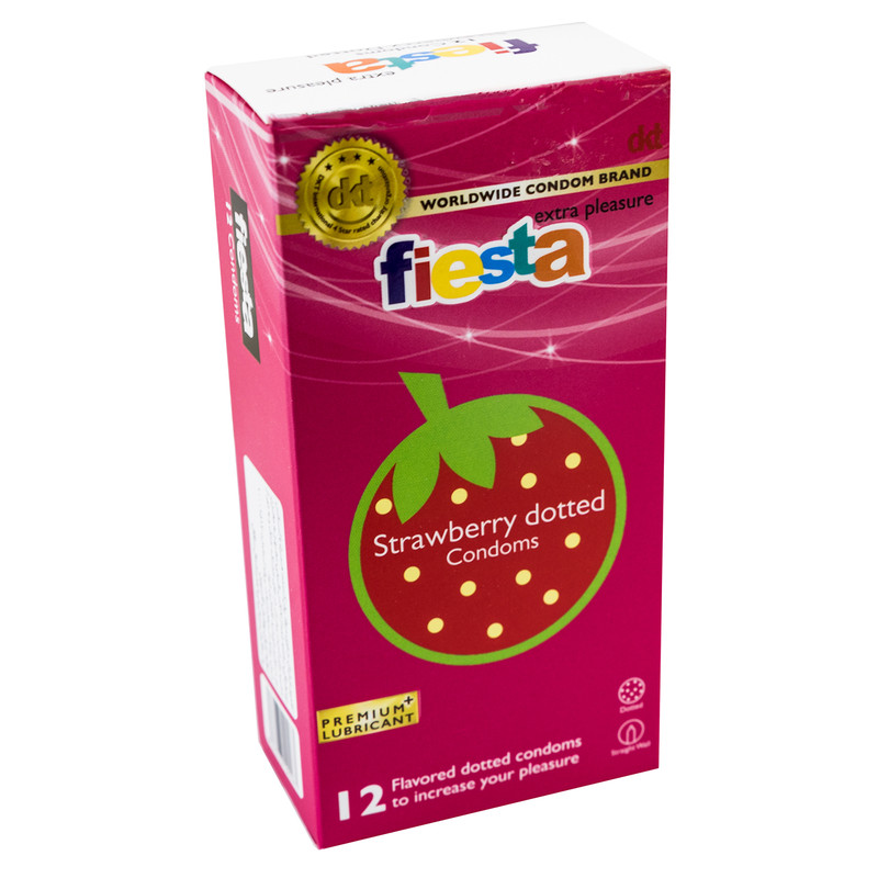 کاندوم فیستا مدل Strawberry Dotted بسته 12 عددی کاندوم فیستا مدل Strawberry Dotted بسته 12 عددی