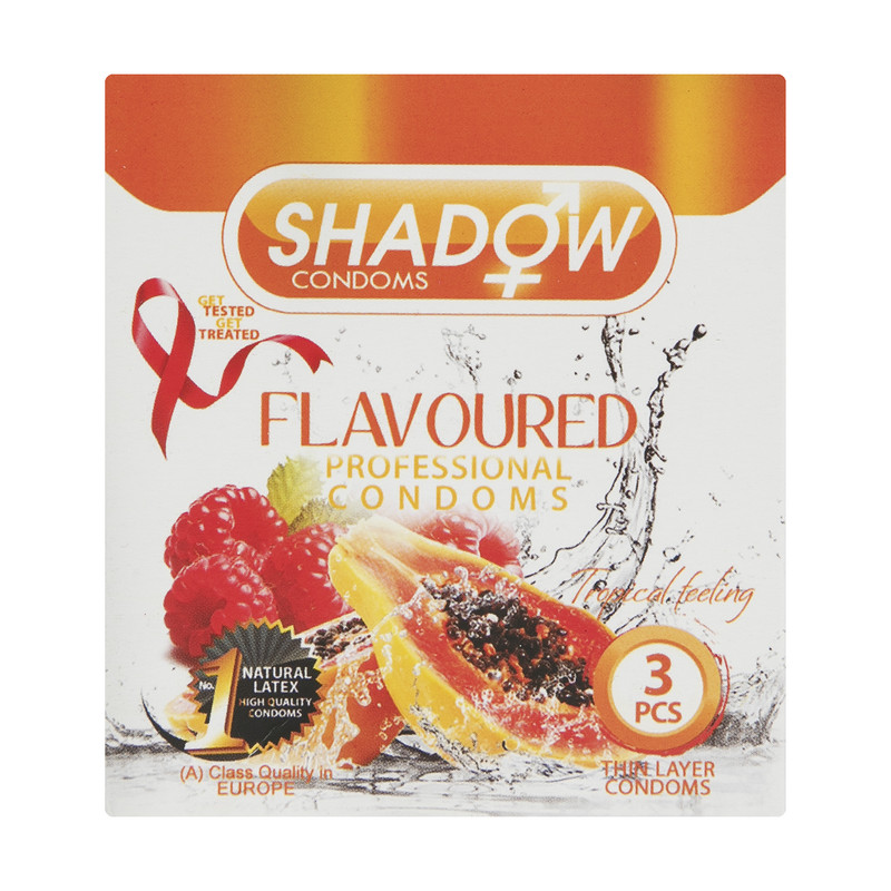 کاندوم شادو مدل FLAVOURED بسته 3 عددی کاندوم شادو مدل FLAVOURED بسته 3 عددی