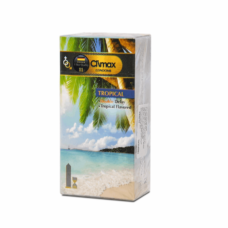 کاندوم کلایمکس مدل Tropical 11بسته 12 عددی کاندوم کلایمکس مدل Tropical 11بسته 12 عددی