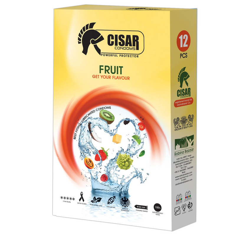 کاندوم سزار مدل Fruit بسته 12 عددی کاندوم سزار مدل Fruit بسته 12 عددی