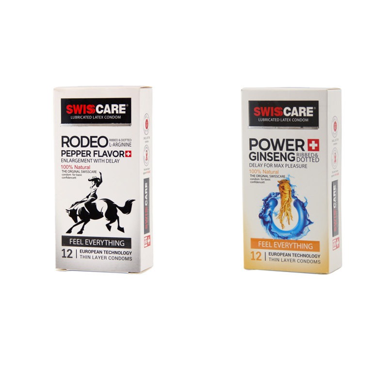 کاندوم سوئیس کر مدل RODEO بسته 12 عددی به همراه کاندوم سوئیس کر مدل GINSENG بسته 12 عددی کاندوم سوئیس کر مدل RODEO بسته 12 عددی به همراه کاندوم سوئیس کر مدل GINSENG بسته 12 عددی
