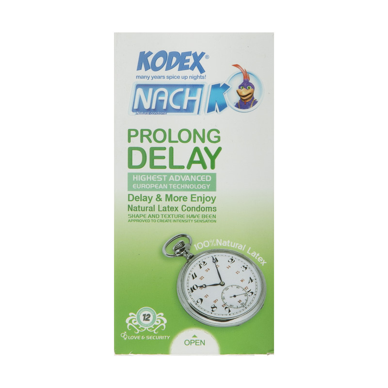 کاندوم کدکس مدل Prolong Delay بسته 12 عددی کاندوم کدکس مدل Prolong Delay بسته 12 عددی