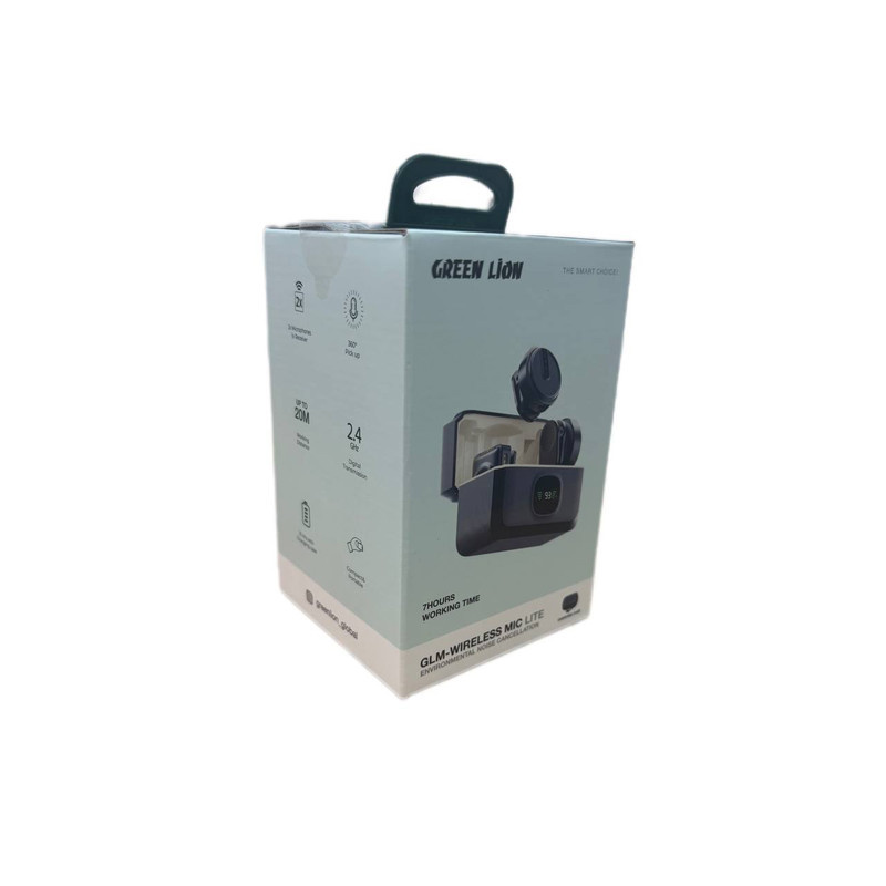 میکروفون بی سیم گرین لاین مدل glm lite new pack با درگاه اتصال تایپ c و لایتنینگ میکروفون بی سیم گرین لاین مدل glm lite new pack با درگاه اتصال تایپ c و لایتنینگ