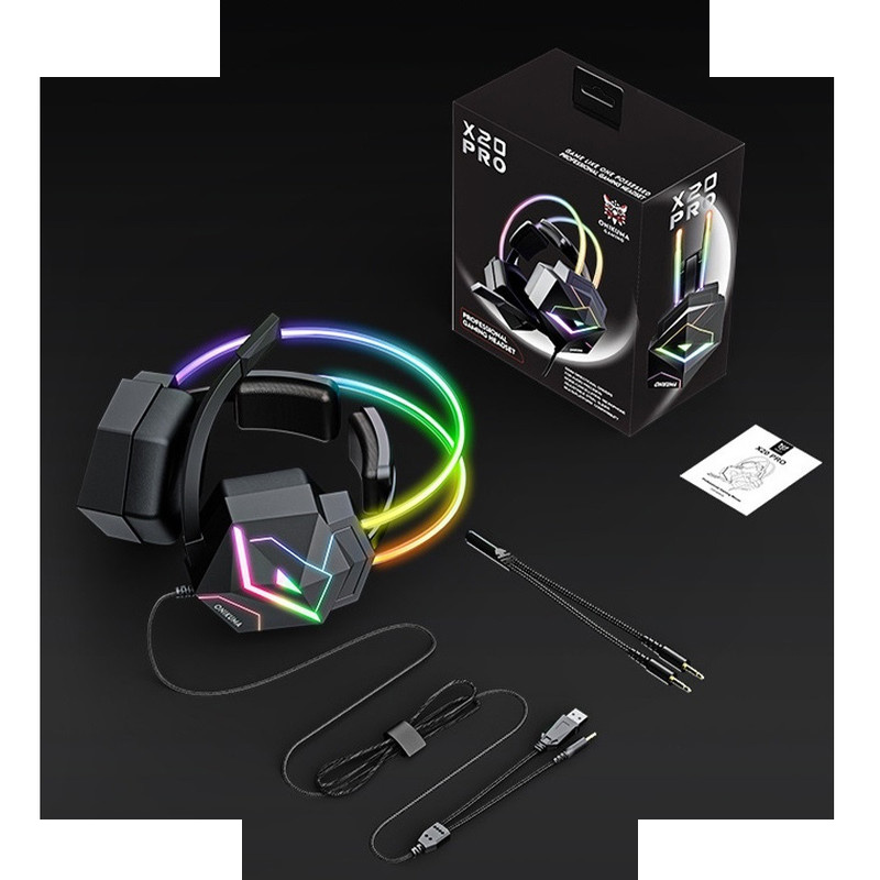 هندزفری مخصوص بازی اونیکوما مدل X20 RGB-HEAD هندزفری مخصوص بازی اونیکوما مدل X20 RGB-HEAD