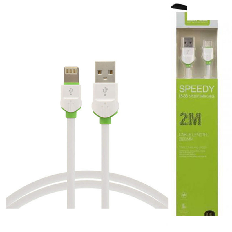 کابل تبدیل USB به لایتنینگ الدینیو مدل LS-33 طول 2 متر کابل تبدیل USB به لایتنینگ الدینیو مدل LS-33 طول 2 متر