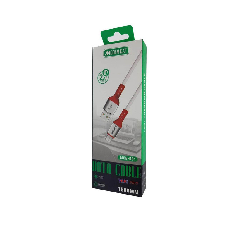 کابل تبدیل USB به microUSB مودم کت مدل MCB-001 طول 1.5 متر کابل تبدیل USB به microUSB مودم کت مدل MCB-001 طول 1.5 متر