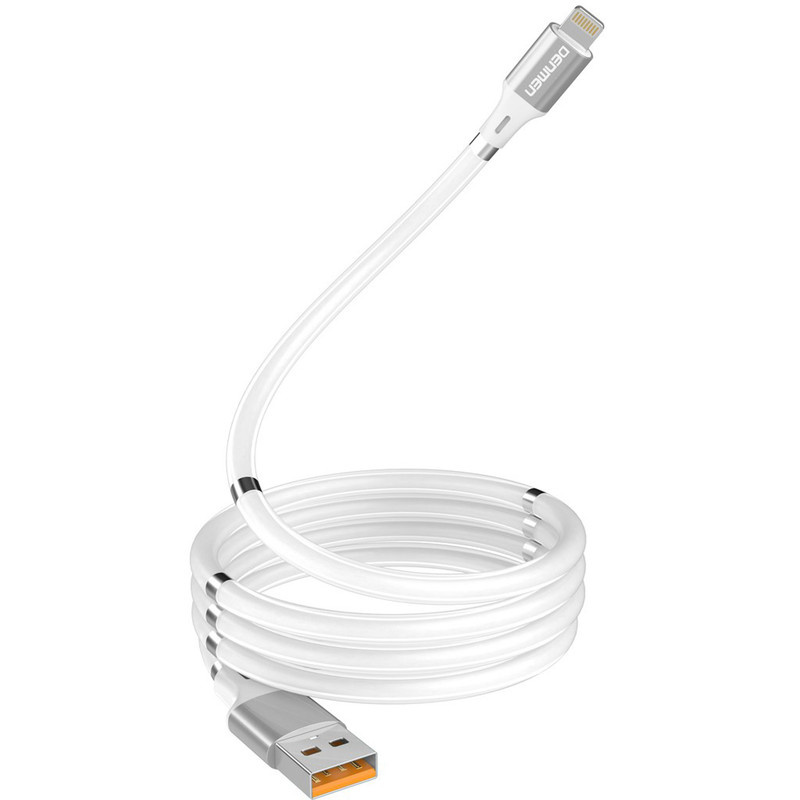 کابل تبدیل USB به لایتنینگ مغناطیسی دنمن مدل D11L طول 1 متر کابل تبدیل USB به لایتنینگ مغناطیسی دنمن مدل D11L طول 1 متر