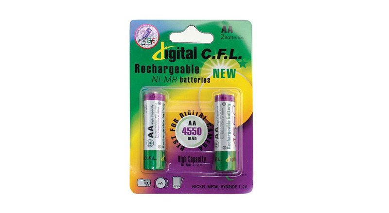 باتری قلمی قابل شارژ دیجیتال سی.اف.ال مدل NM4550 بسته 2 عددی باتری قلمی قابل شارژ دیجیتال سی.اف.ال مدل NM4550 بسته 2 عددی