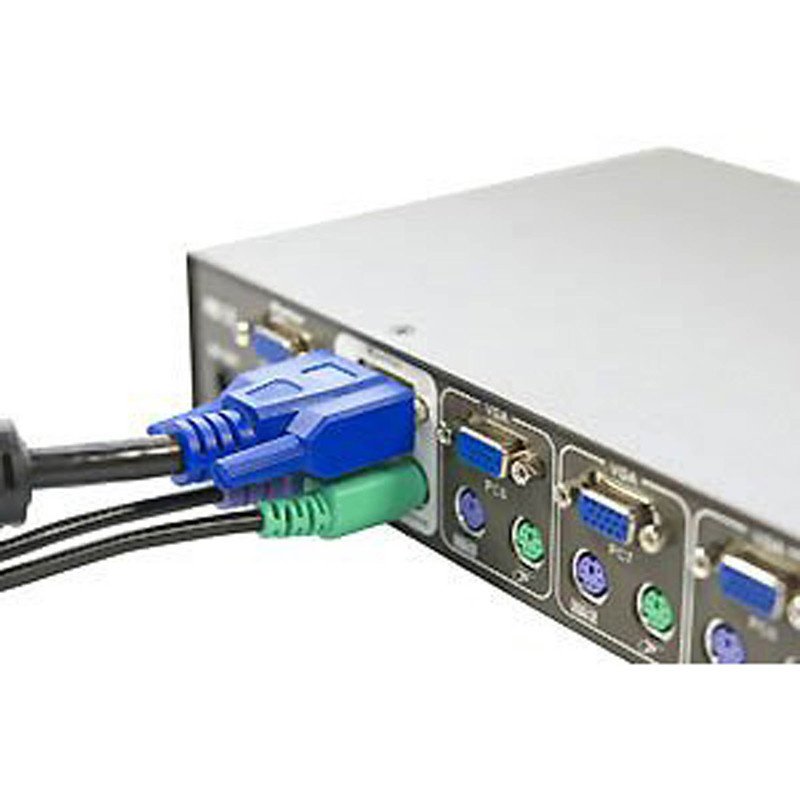 سوییچ 4 پورت KVM مدل FJ-K04-PS2 سوییچ 4 پورت KVM مدل FJ-K04-PS2