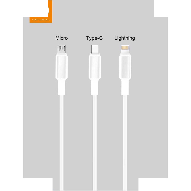 کابل تبدیل USB به microUSB دبلیو یو دبلیو مدل x118 طول 1 متر بسته 2 عددی کابل تبدیل USB به microUSB دبلیو یو دبلیو مدل x118 طول 1 متر بسته 2 عددی