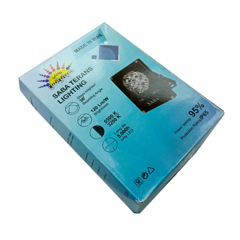 پروژکتور 7 وات روشنایی صبا ترانس مدل IP65 پروژکتور 7 وات روشنایی صبا ترانس مدل IP65