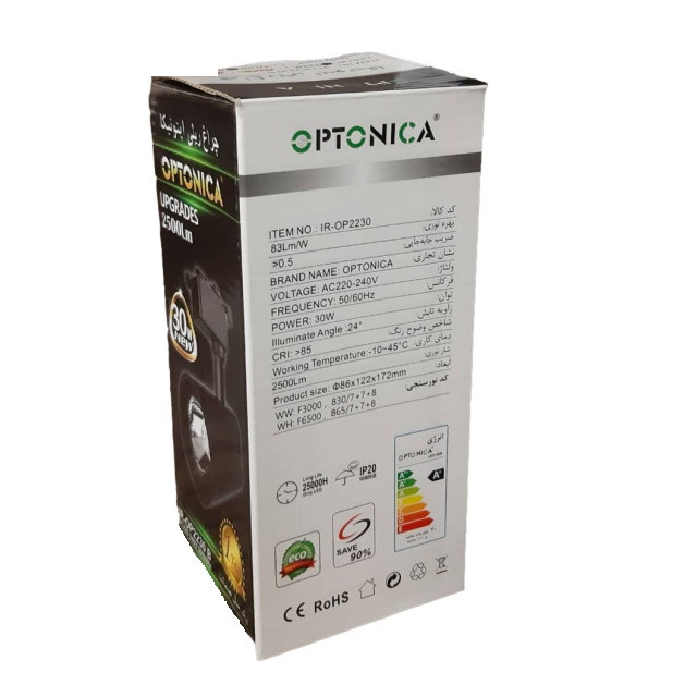 چراغ ریلی 30 وات اپتونیکا مدل OP2230 چراغ ریلی 30 وات اپتونیکا مدل OP2230