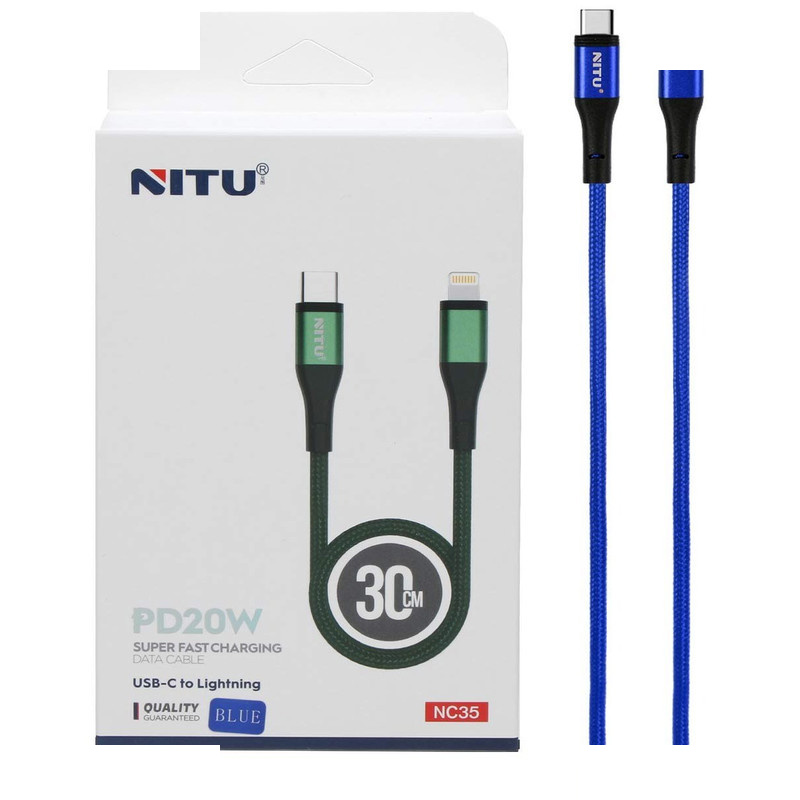 کابل تبدیل USB-C به لایتنینگ نیتو مدل NC_35 طول 0.3 متر کابل تبدیل USB-C به لایتنینگ نیتو مدل NC_35 طول 0.3 متر