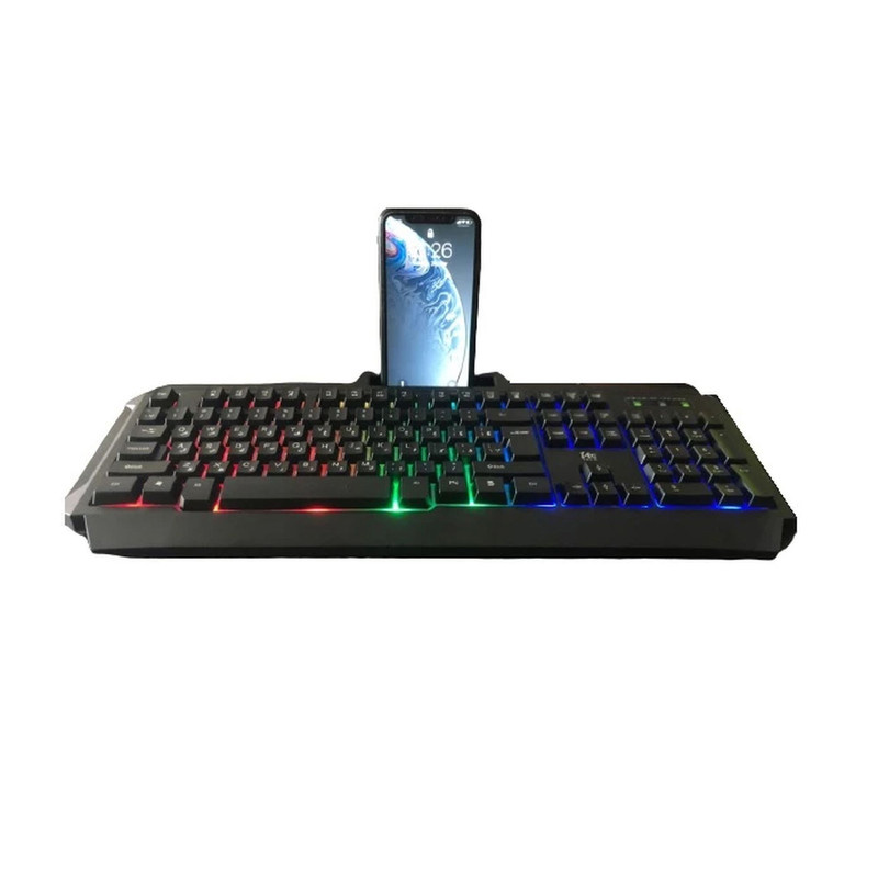کیبورد گیمینگ یوسیتک مدل KB3800G، سوییچ ممبران، Full-Size، نورپردازی LED RGB کیبورد گیمینگ یوسیتک مدل KB3800G، سوییچ ممبران، Full-Size، نورپردازی LED RGB