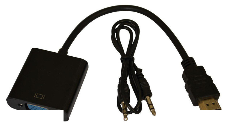 مبدل HDMI به VGA به همراه کابل AUX مبدل HDMI به VGA به همراه کابل AUX