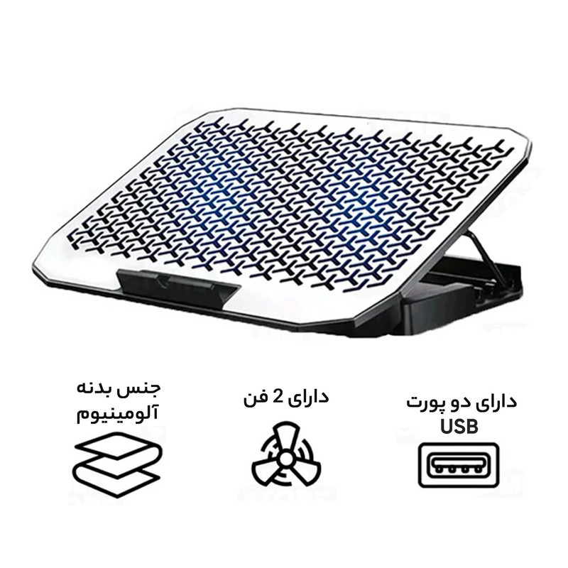 پایه خنک کننده لپ تاپ ریدمکس مدل CP-908 پایه خنک کننده لپ تاپ ریدمکس مدل CP-908