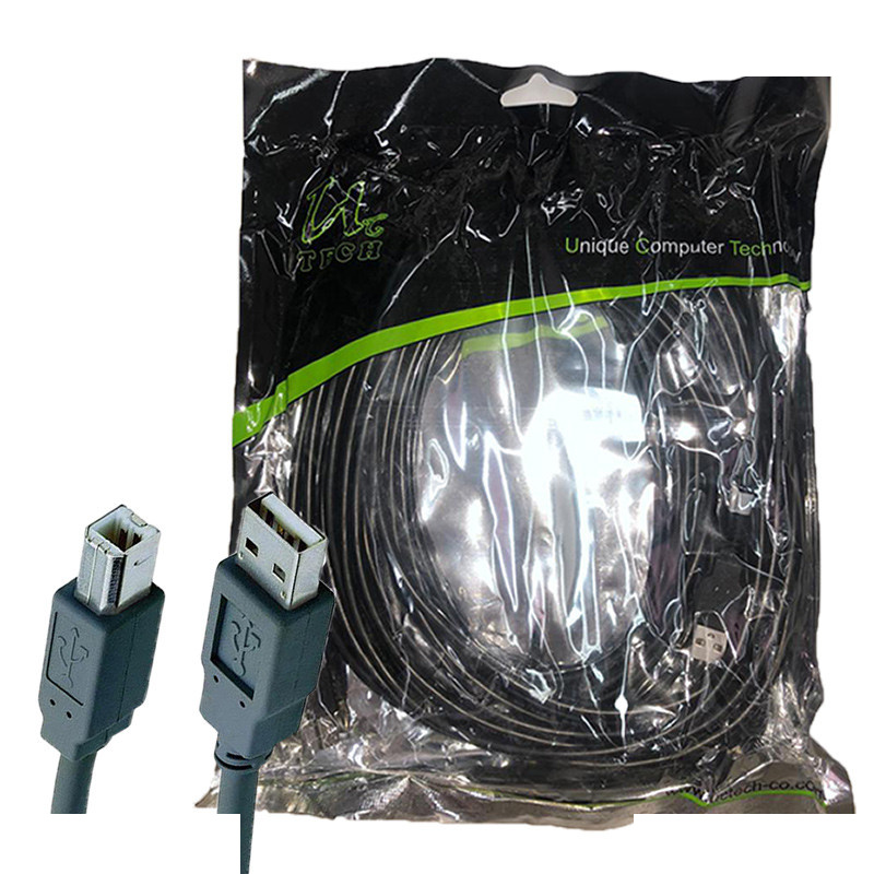 کابل پرینتر USB یوسیتک مدل x10 طول 10 متر کابل پرینتر USB یوسیتک مدل x10 طول 10 متر