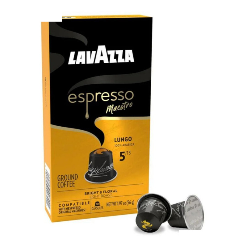 کپسول نسپرسو لاواتزا مدل Maestro Lungo وزن 55 گرم