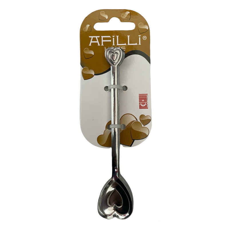 قاشق چای خوری آفیلی مدل قلبی کد 024 بسته 6 عددی قاشق چای خوری آفیلی مدل قلبی کد 024 بسته 6 عددی