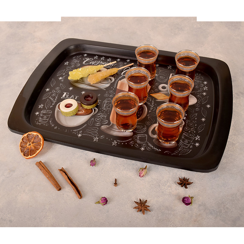 سینی مهروز مدل E-2003-60 طرح کافه سینی مهروز مدل E-2003-60 طرح کافه