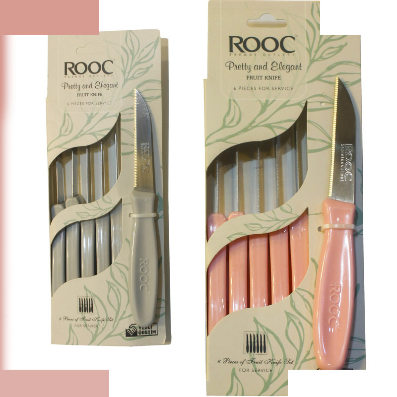 کارد میوه خوری مدل rooc 544 بسته 6 عددی کارد میوه خوری مدل rooc 544 بسته 6 عددی