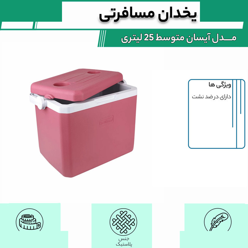 یخدان مسافرتی مدمان مدل آیسان گنجایش 25 لیتر یخدان مسافرتی مدمان مدل آیسان گنجایش 25 لیتر