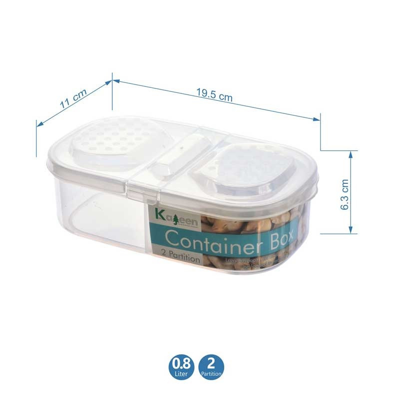ظرف نگهدارنده کاجین مدل دو قلو container box1 ظرف نگهدارنده کاجین مدل دو قلو container box1