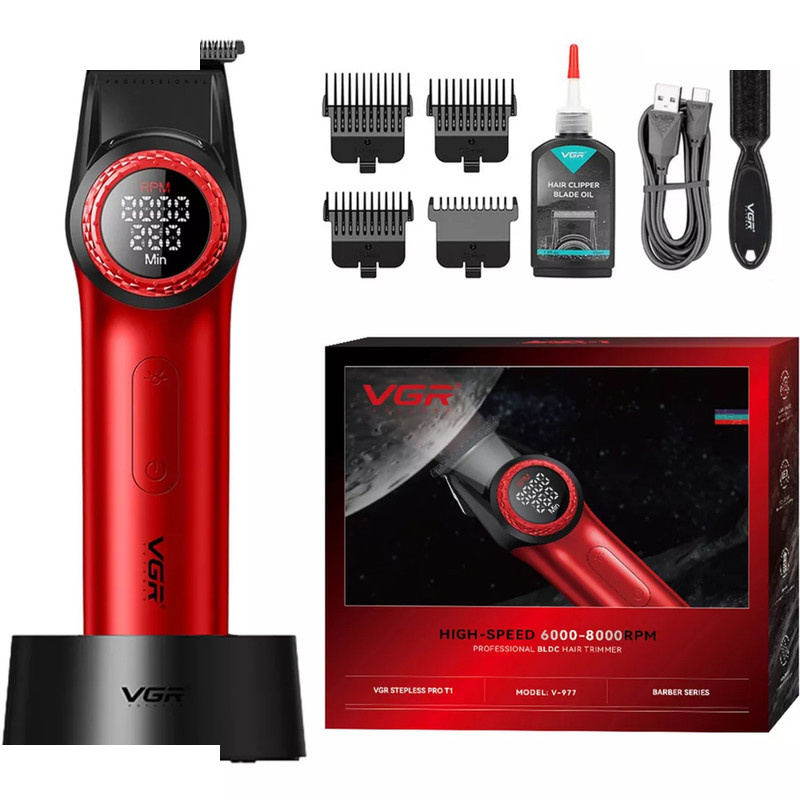 ماشین اصلاح موی سر و صورت وی جی ار مدل v-977 ماشین اصلاح موی سر و صورت وی جی ار مدل v-977