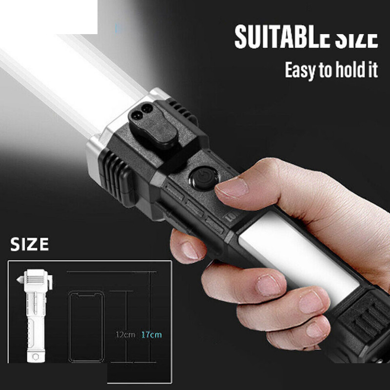 چراغ قوه دستی مدل 8 کاره led torch