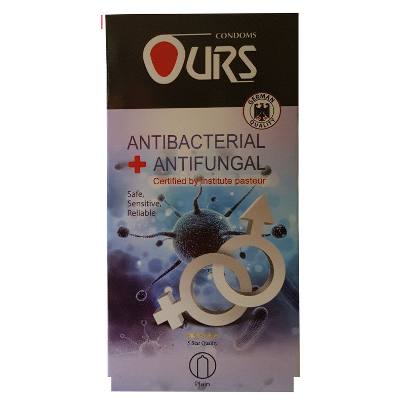 کاندوم اورز مدل Antibacterial and Antifungal بسته 12 عددی کاندوم اورز مدل Antibacterial and Antifungal بسته 12 عددی