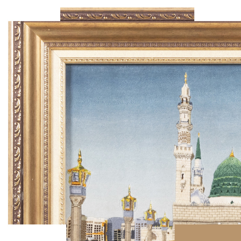 تابلو فرش دست بافت سی پرشیا طرح مسجد النبی کد 903563 تابلو فرش دست بافت سی پرشیا طرح مسجد النبی کد 903563