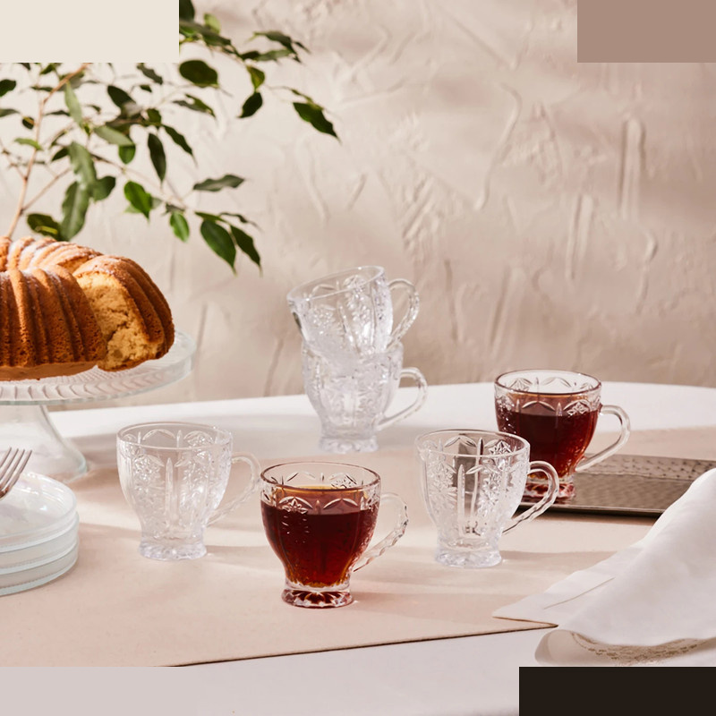 سرویس چای خوری 6 پارچه 6 نفره کاراجا مدل Seda سرویس چای خوری 6 پارچه 6 نفره کاراجا مدل Seda