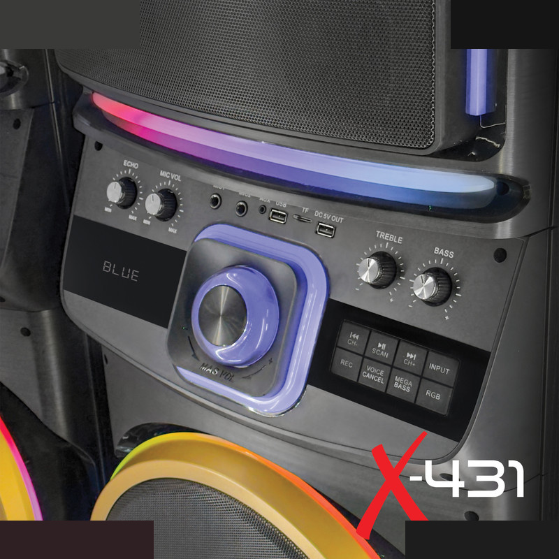 پخش کننده خانگی دو قلو میکرولب مدل DJ-X431 پخش کننده خانگی دو قلو میکرولب مدل DJ-X431