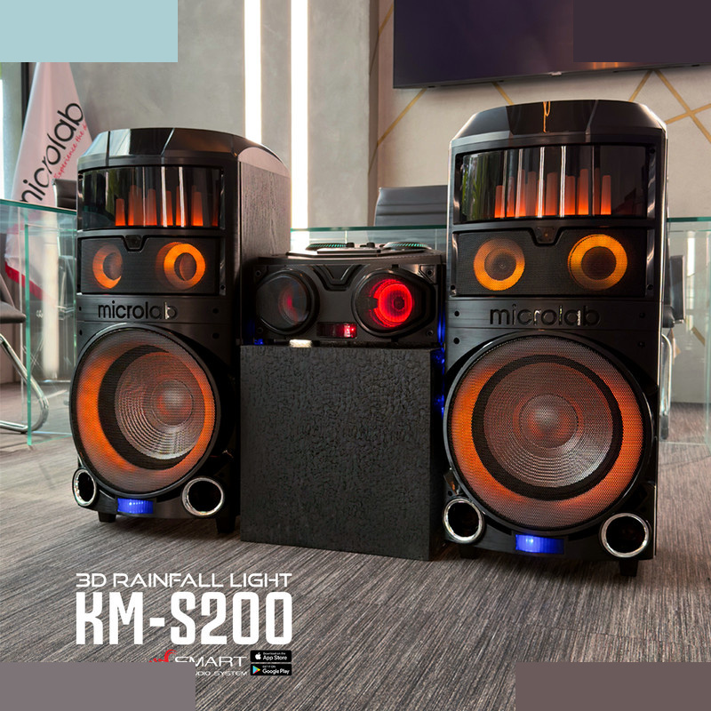 پخش کننده خانگی سه قلو میکرولب مدل DJ KM S-200 پخش کننده خانگی سه قلو میکرولب مدل DJ KM S-200